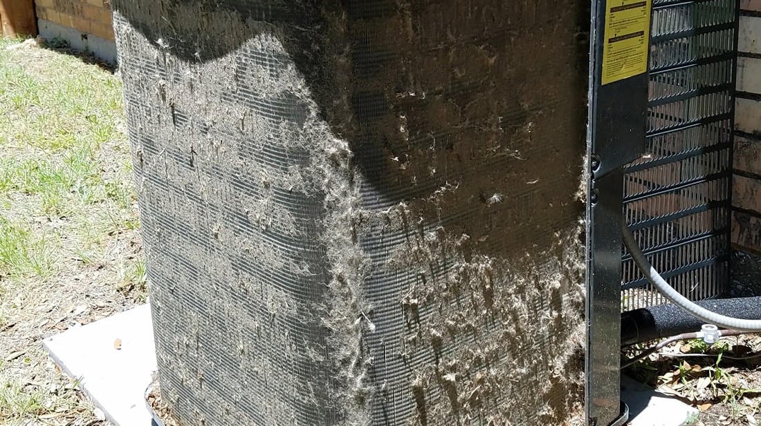 Dirty condenser coil, which can affect cooling efficiency.