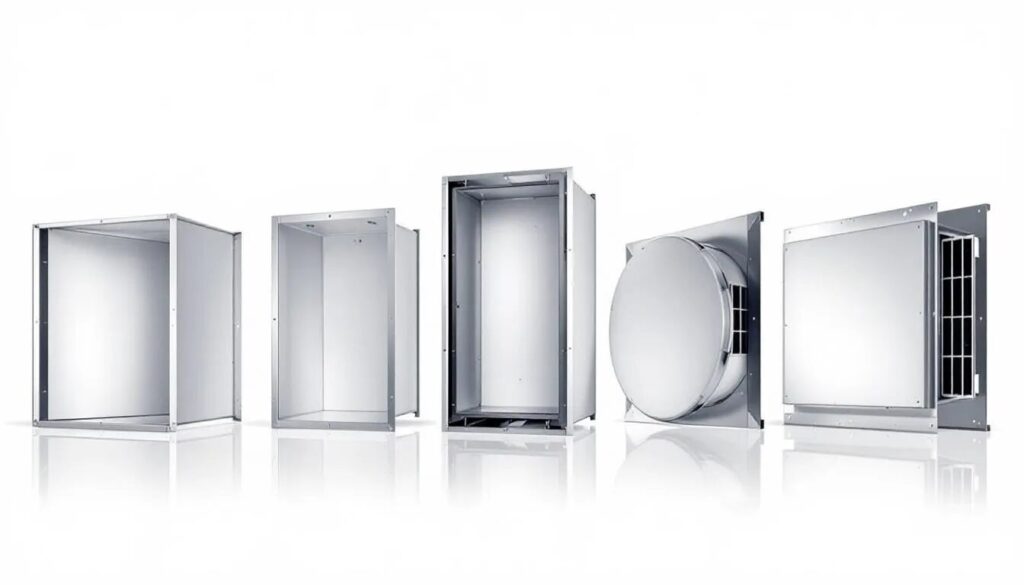 different shapes and sizes of hvac plenums