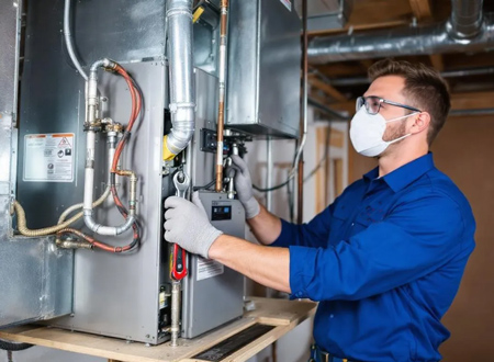 installing new gas furnace