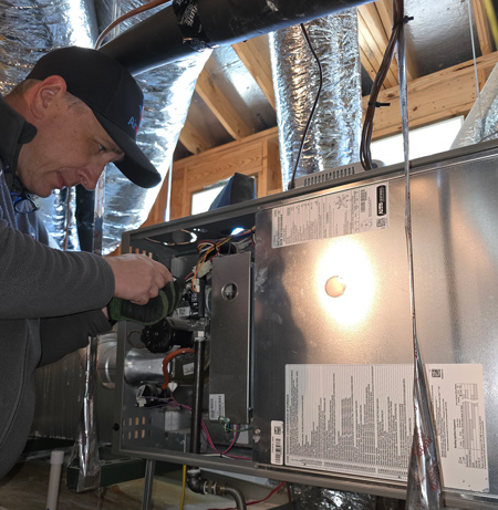 Maintenance on a furnace