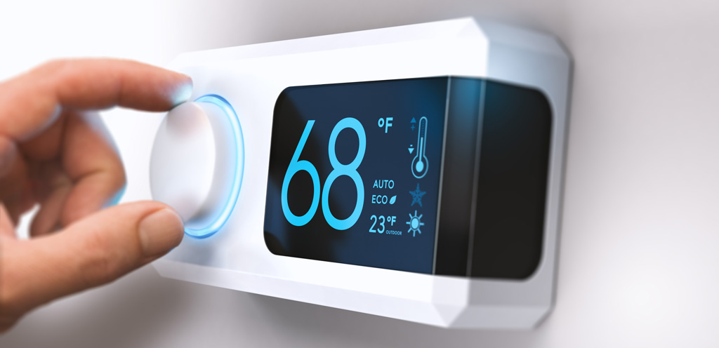 modern home thermostat