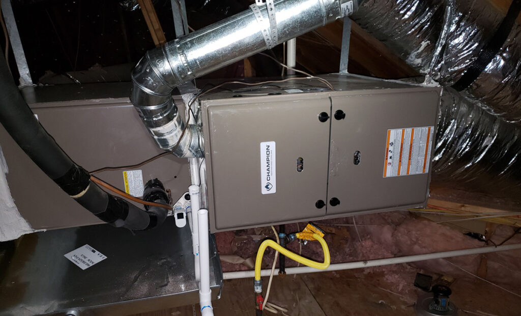 furnace in a Texas home